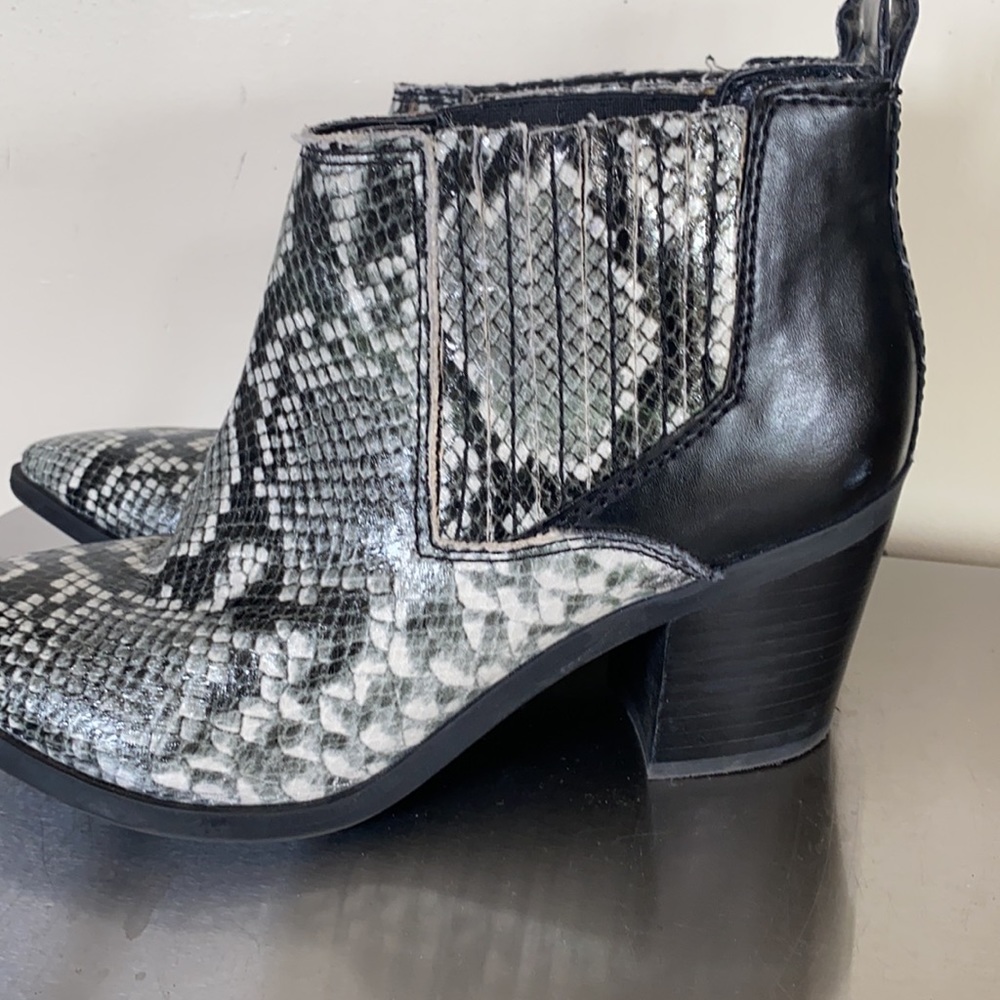 Marc Fisher Snake Skin Python Ankle Bootie - image 5